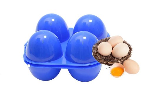 (KHAY) HỘP ĐỰNG TRỨNG 4 NGĂN