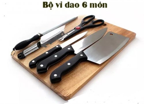 BỘ DAO KITCHEN KNIFE 6 MÓN ĐA NĂNG