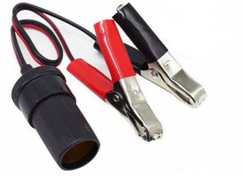 Kẹp ắc quy chuyển đổi sang tẩu 12V