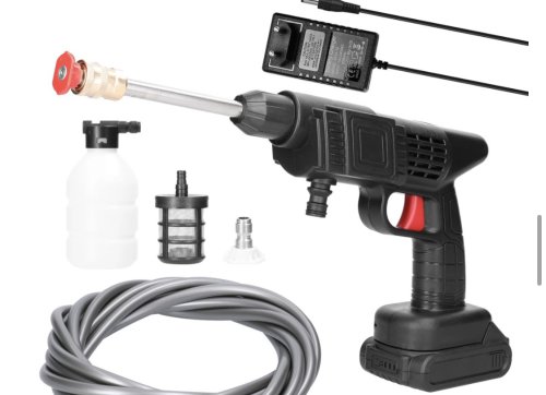 MÁY BƠM RỬA XE CẦM TAY ÁP LỰC CAO KHÔNG DÂY 180W