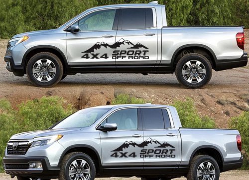 Bộ 2 miếng decal hình off road 4 x 4