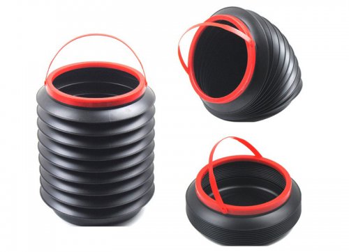 Thùng xếp gọn dụng cụ đựng chứa nước, chứa dụng cụ gấp gọn màu đen